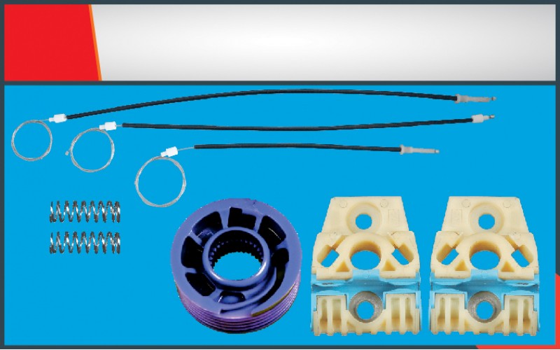 POLO (2010-2014) WINDOW REGULATOR CABLE FRONT RIGHT SET