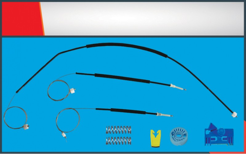 307CC CABRIO (2003-08) WINDOW REGULATOR CABLE FRONT LEFT SET