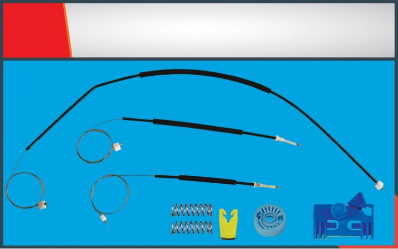 307CC CABRIO(2003-2008 ) CAM KRİKO TELİ ÖN SAĞ SET